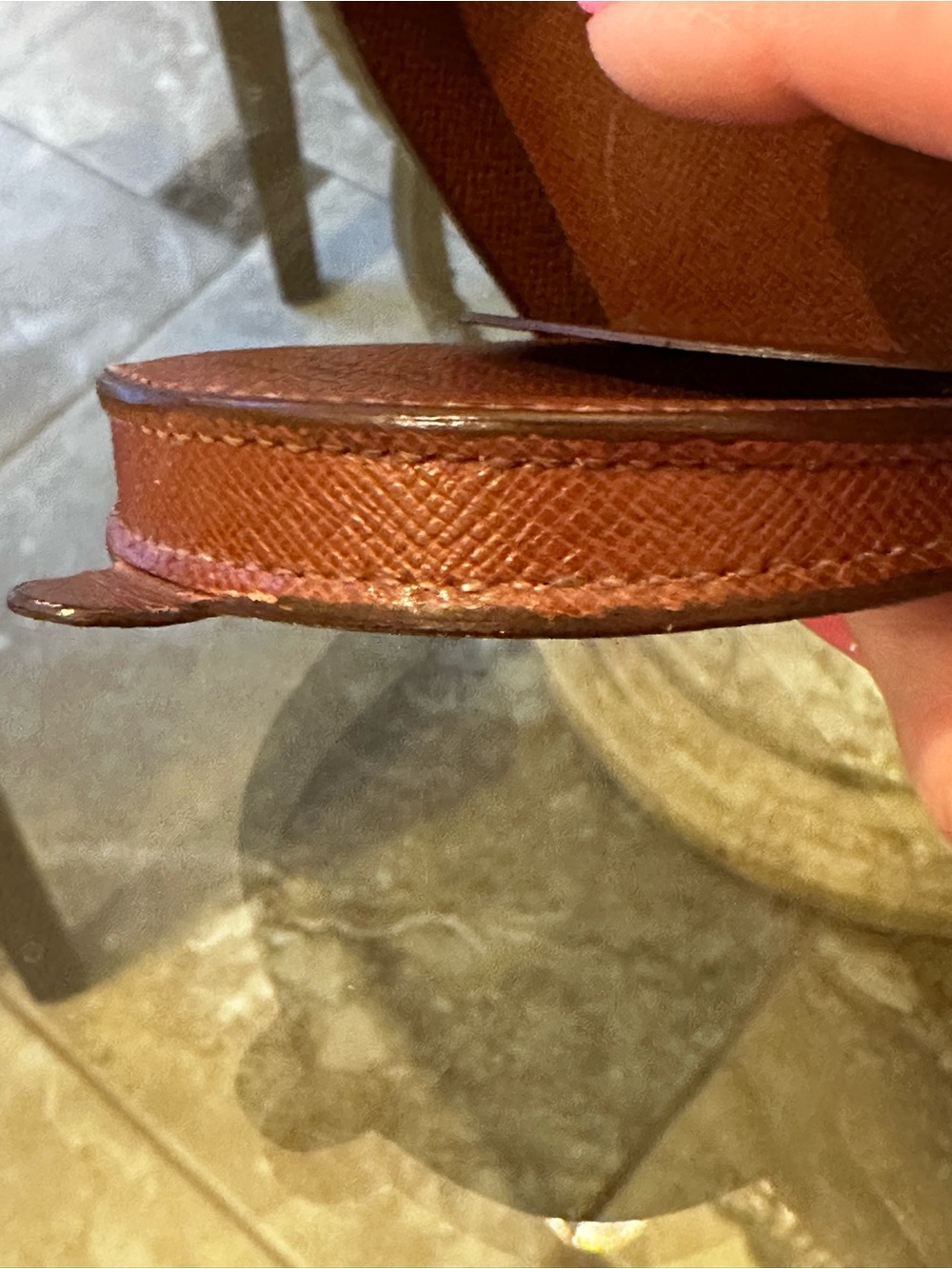 Authentic Louis Vuitton Monogram Coin Case - Brown & Tan - Picture 5 of 9